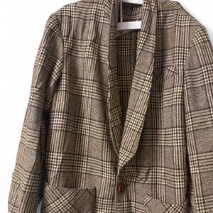 VINTAGE Brown Plaid Women's Blazer